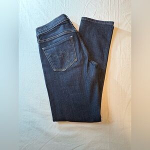 Citizens of Humanity Low arose Straight Leg Women's Dark Blue Jeans Size 27
